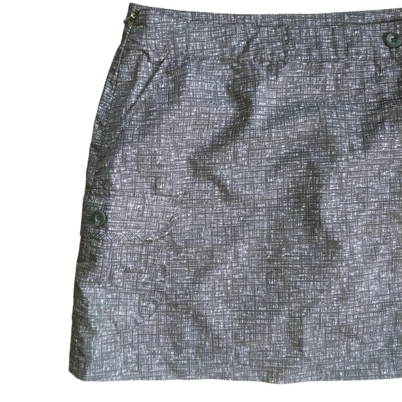 Avia Tennis/Golf/Sports Mini Skort Gray White S - Picture 2 of 8